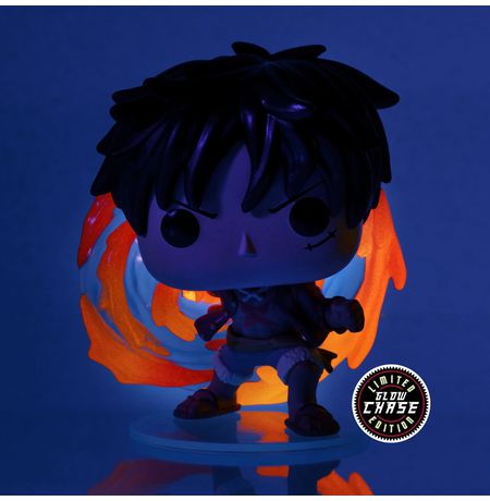 Фигурка Funko POP! One Piece - Луффи Красный Ястреб (Luffy Red Hawk) AAA Anime Exc GITD CHASE изображение 2