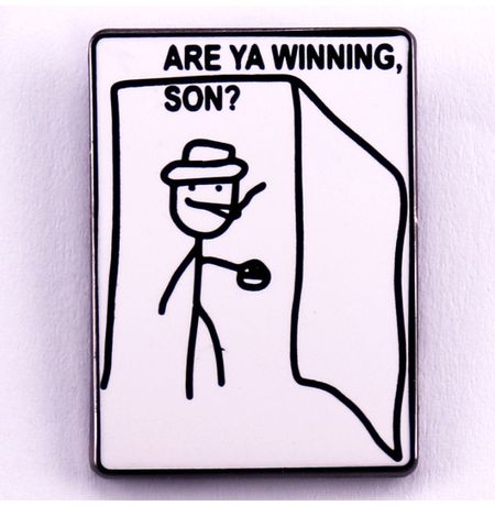 Значок мем Are Ya winning son? (пин металл) изображение 2