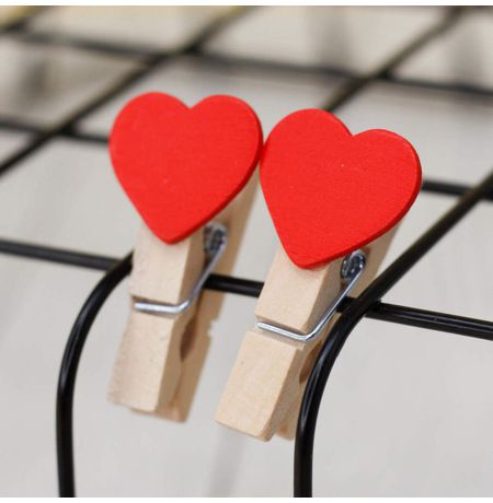 Декоративные прищепки Сердечки изображение 2