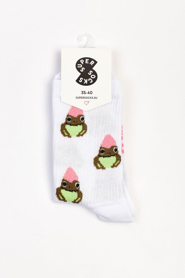 Носки SUPER SOCKS Жаба под ягодкой (размер 35-40) изображение 4