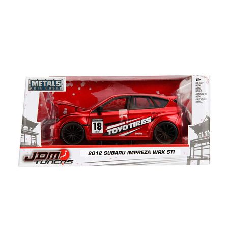 Масштабная модель Subaru Impreza WRX STI 2012 красная JDM Tuners 1:24 изображение 4