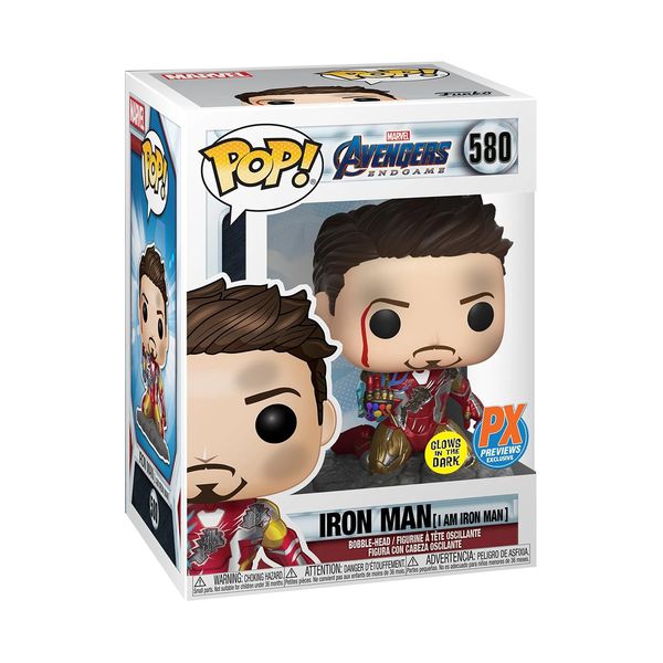Фигурка Funko POP! Железный Человек с перчаткой Эксклюзив (Previews Exlusive GITD) (УЦЕНКА) изображение 3