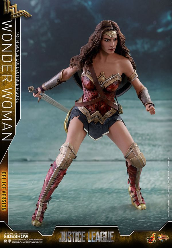 Фигурка Hot Toys - Чудо-Женщина (Justice League Wonder Woman Deluxe Set) 1/6 30 см изображение 4
