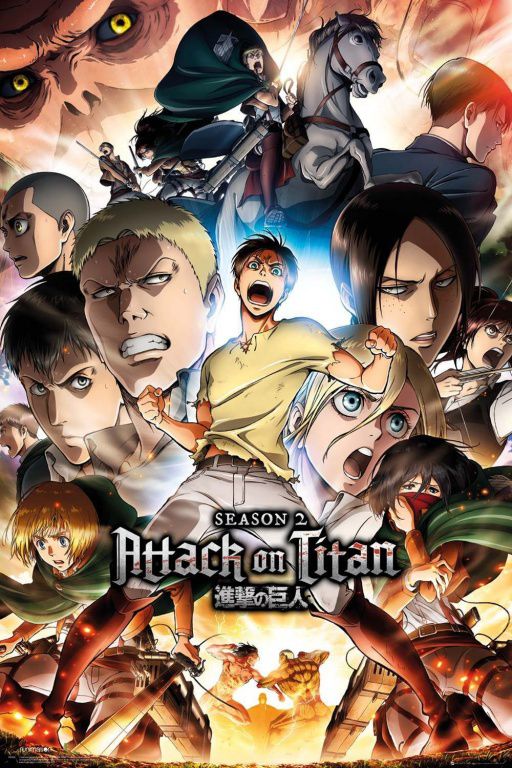 Постер Атака на титанов - 2 сезон (Attack On Titan Season 2)