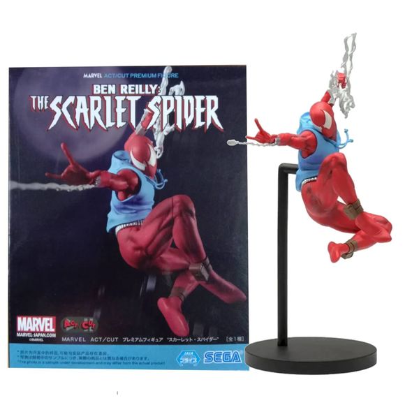 Фигурка Бен Рейли: Алый Паук (Scarlet Spider ACT/CUT Premium) 18 см лицензия