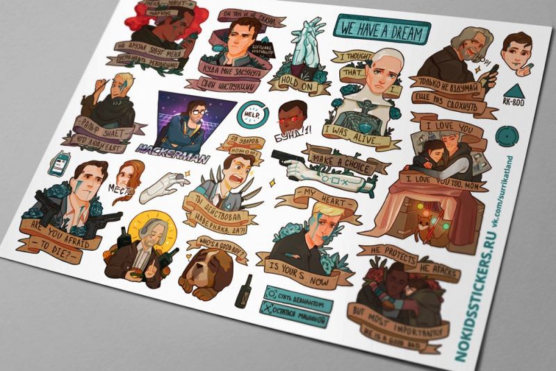 Наклейки Детройт (Detroit)