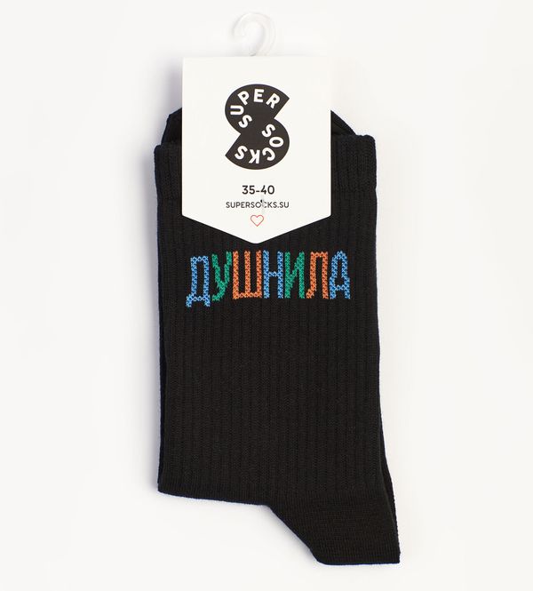 Носки SUPER SOCKS Душнила черные (размер 35-40) изображение 2