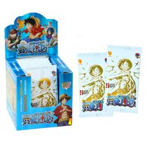 Коллекционные карточки One Piece Tier 3 - 5 штук в бустере (Большой Куш) синий бокс