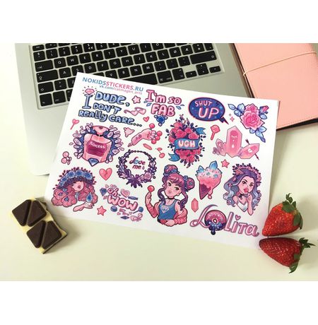 Наклейки Лолита стикеры NKS
