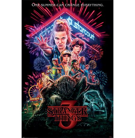 Постер Очень Странные Дела 3 - Summer (Stranger Things 3 - Summer) 61х91 см