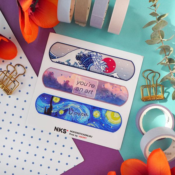 Стикер Пластыри Картины