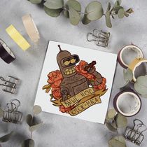 Стикер Бендер Футурама (Futurama Bender) наклейка NKS