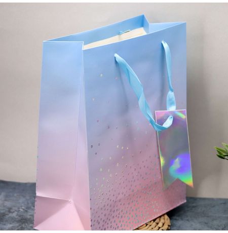 Пакет с блестками Sequins 32х26х12 см изображение 2