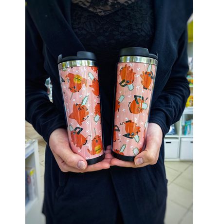 Термокружка Человек-бензопила - Почита(Chainsaw Man)