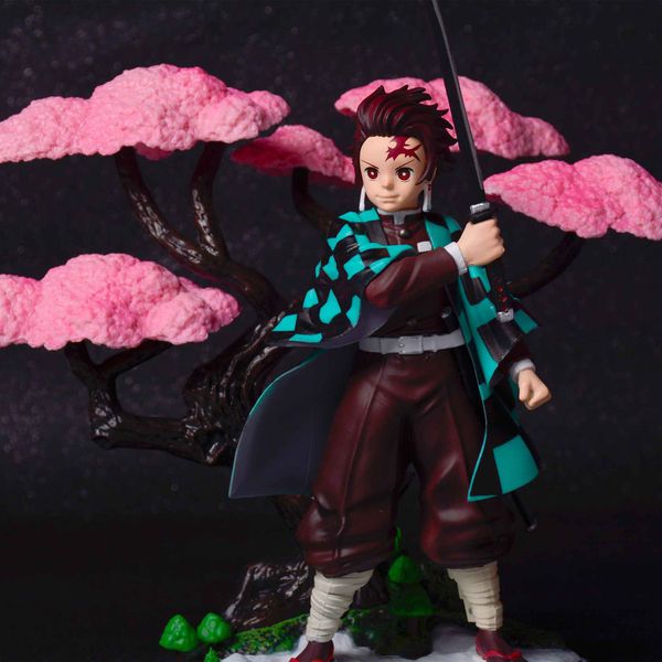 Фигурка Клинок рассекающий демонов - Танджиро Камадо и сакура (Demon Slayer Kimetsu no Yaiba) изображение 2