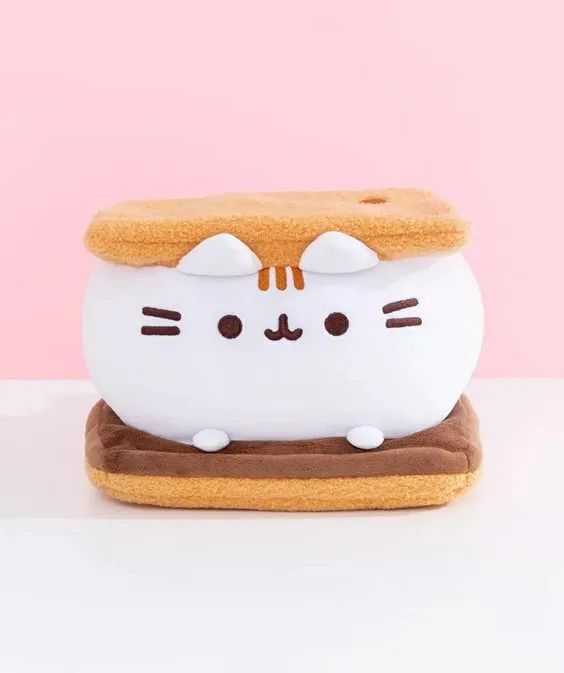 Мягкая игрушка Пушин Пломбирный сэндвич (Pusheen Cat) 15х15 см изображение 4