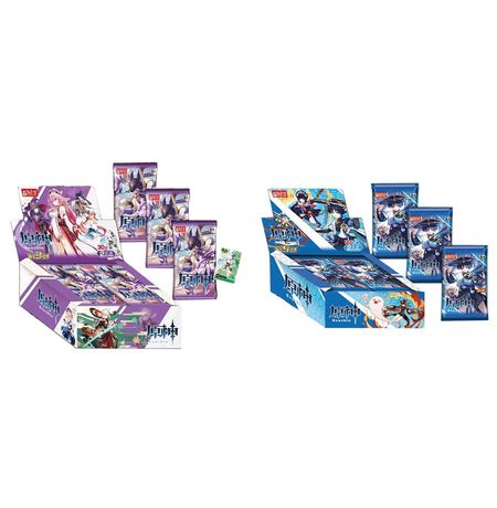 Коллекционные карточки Genshin Impact Категория А 5 штук в бустере Tier 2 (Геншин Импакт)