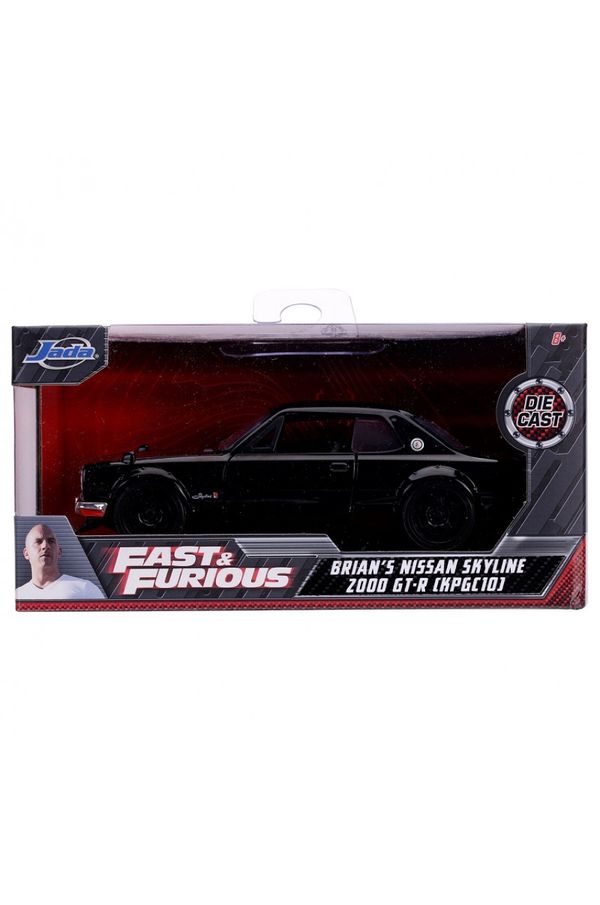 Модель машинки Форсаж - Nissan Skyline 2000 GT-R  (Fast & Furious - Brian's Nissan) 1:32 масштаб изображение 5