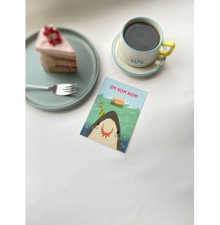 Открытка Акула om nom nom! изображение 2