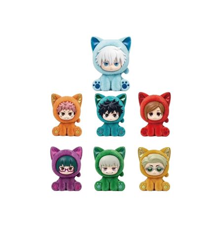 Блайнд-бокс: мягкая игрушка-брелок «Магическая битва» EAKI Sitting Cat Party, 13 см изображение 2
