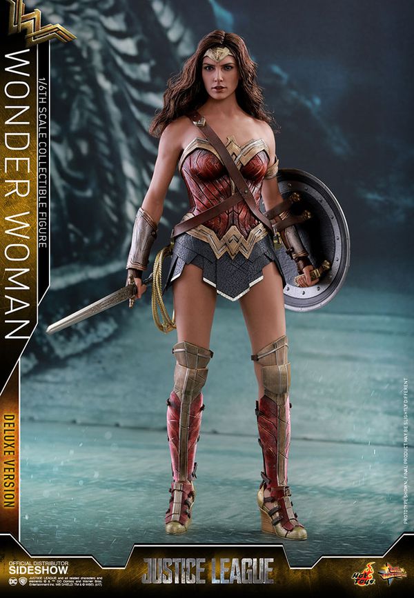 Фигурка Hot Toys - Чудо-Женщина (Justice League Wonder Woman Deluxe Set) 1/6 30 см изображение 3