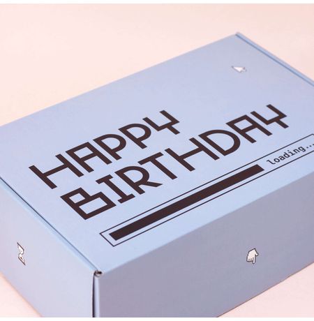 Коробочка сборная Happy Birthday, blue (28х18,5х9,5 см) изображение 2
