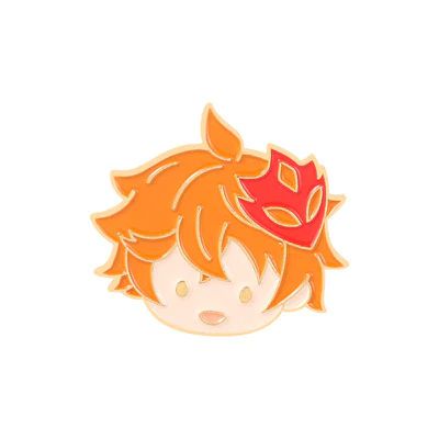 Значок Геншин Импакт - Тарталья (Genshin Impact) (пин металл) 2,8х3 см