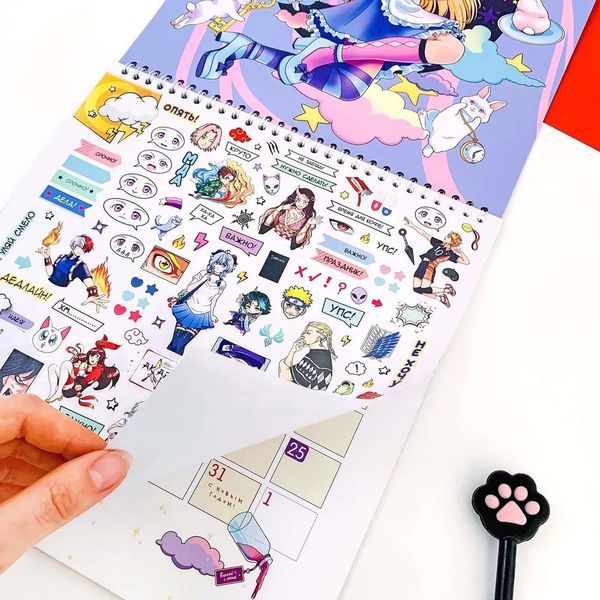 Календарь Аниме 2023 со стикерами изображение 8