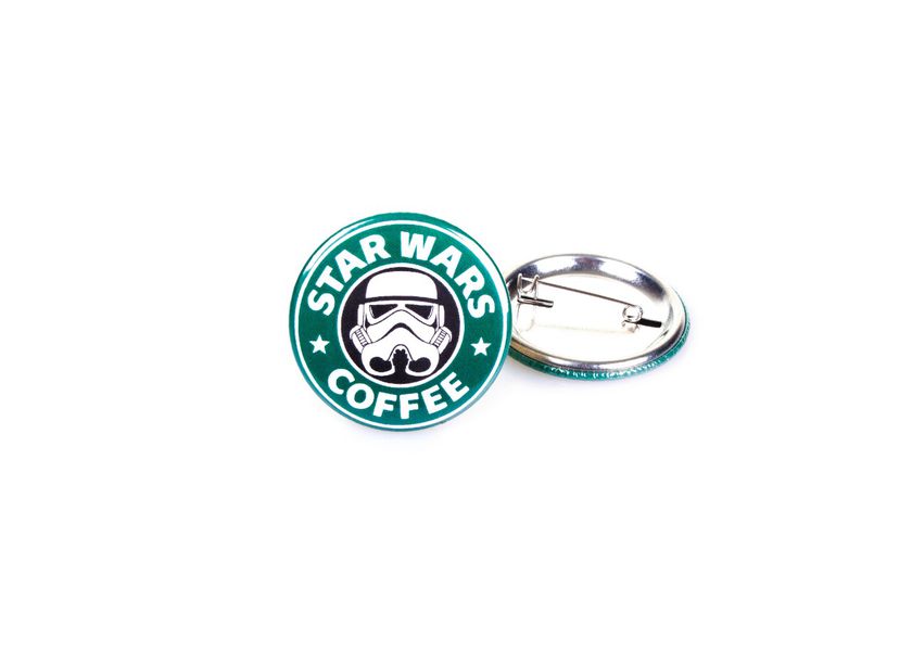 Значок Звездные Войны - Star Wars Coffee, штурмовик (Stormtrooper)