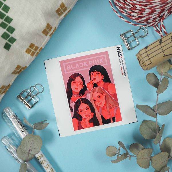 Наклейка BLACKPINK (K-POP), стикер NKS card