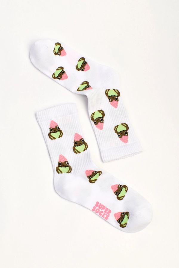 Носки SUPER SOCKS Жаба под ягодкой (размер 40-45)