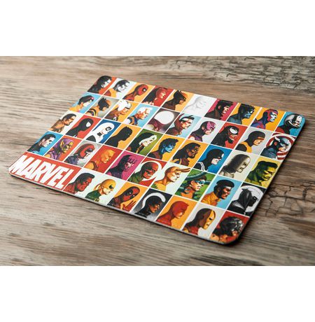 Обложка на паспорт Марвел (Marvel), головы персонажей (УЦЕНКА)