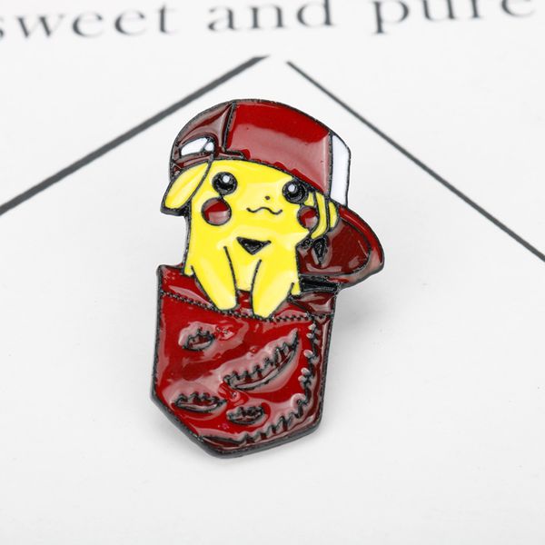 Значок Пикачу Покемон в кепке (Pokemon Pikachu)