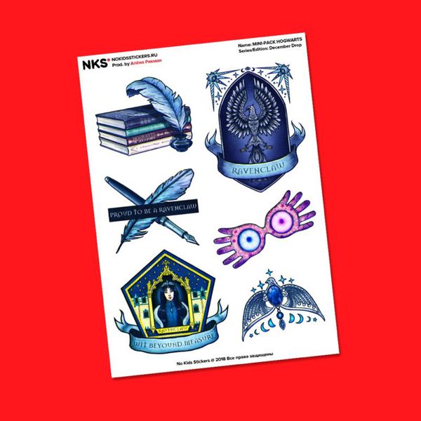 Набор стикеров Гарри Поттер: Когтевран