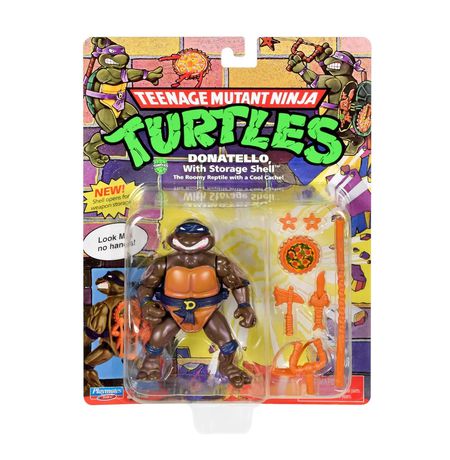 Фигурка Черепашки-Ниндзя - Донателло (Donatello - TMNT Classic Storage Shell) лицензия 10,5 см